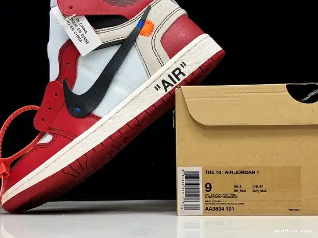 Rep Chicago Air The Jordan Off-White 1 Retro Ten AA3834-101 0328